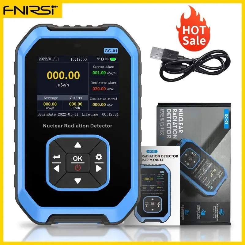 FNIRSI GC-01 – Détecteur de Radiation Nucléaire Personnel, Fiable et Rechargeable - BLACKBEARD OUTDOOR INDUSTRIES