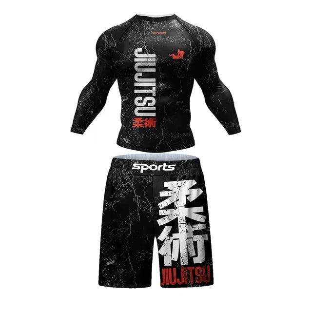 Ensemble de Rashguard Jiu Jitsu MMA pour Hommes BLACKBEARD OUTDOOR INDUSTRIES