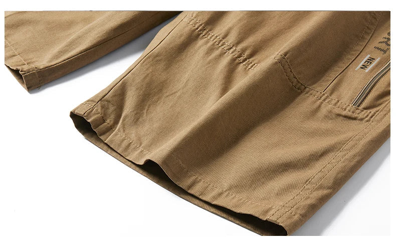 Short Cargo Homme - Poches Zippées, Taille Élastique, Coton Respirant, Style Décontracté Été Ma boutique