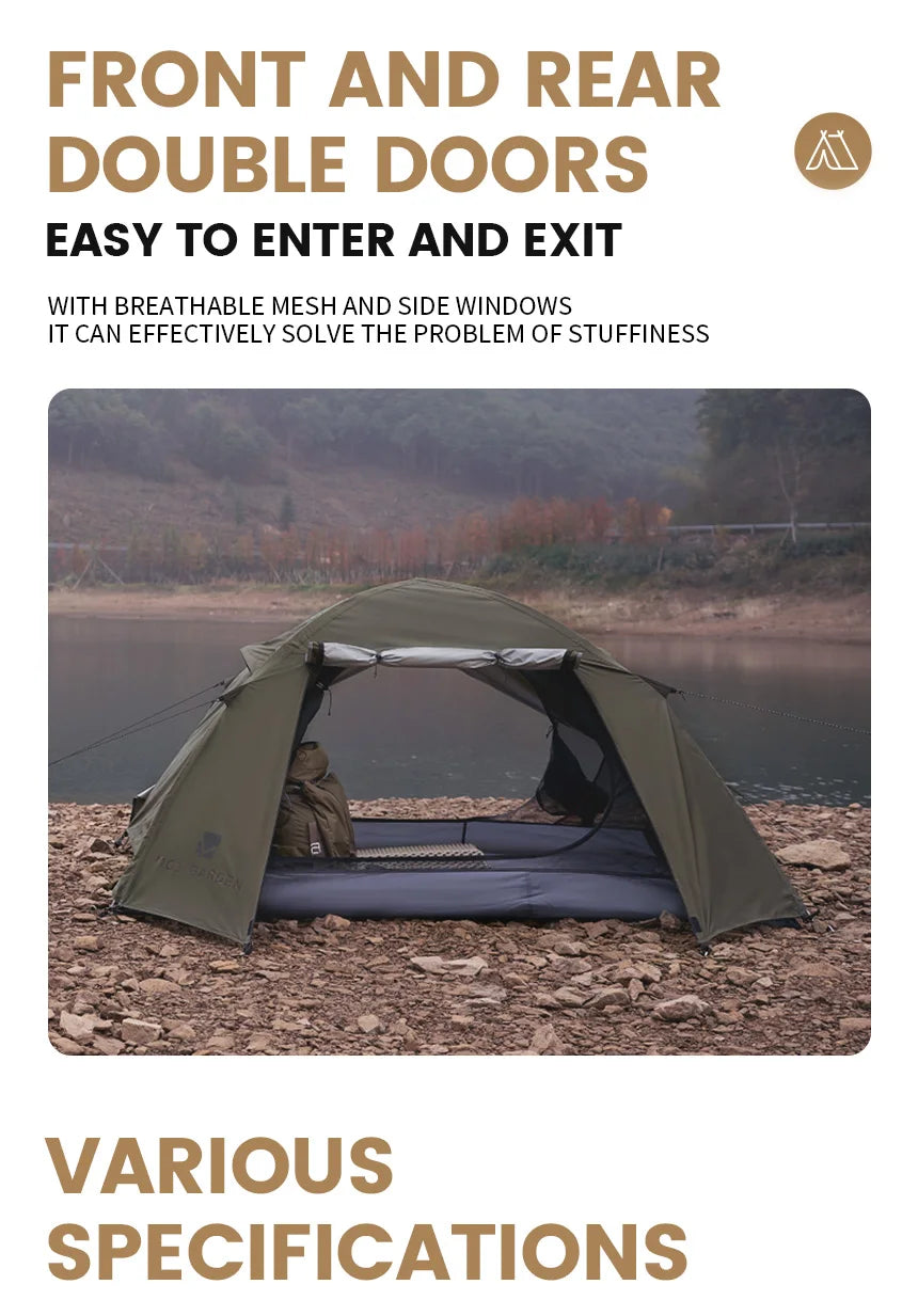 MOBI GARDEN Tente de Trekking pour Camping et Randonnée - 3/4 Personnes - BLACKBEARD OUTDOOR INDUSTRIES