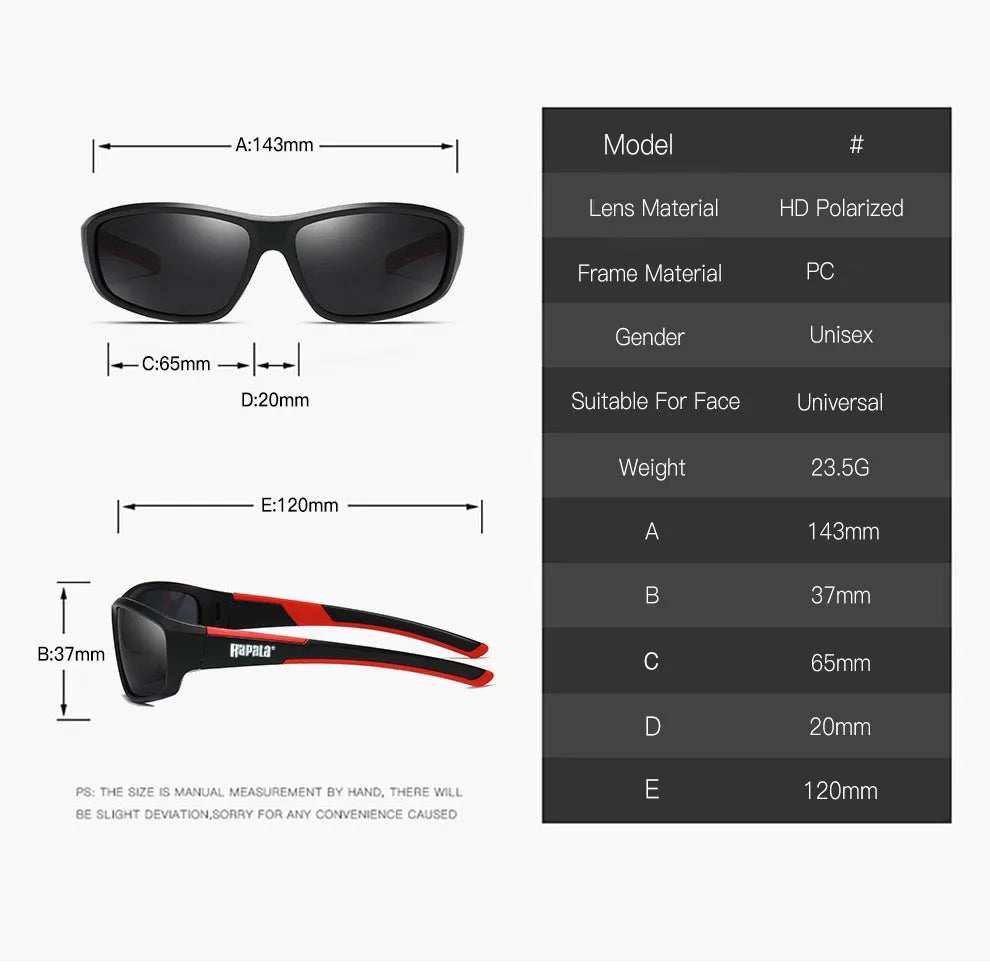Lunettes Polarisées Rapala – Protection UV400 | Pêche, Conduite, Outdoor - BLACKBEARD OUTDOOR INDUSTRIES