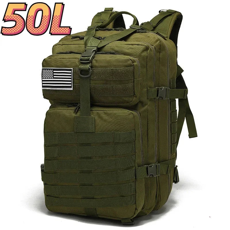 Thuram Sac à Dos Nylon 1000D Imperméable 30L/50L – Trekking, Pêche, Chasse, Camping, Randonnée - BLACKBEARD OUTDOOR INDUSTRIES