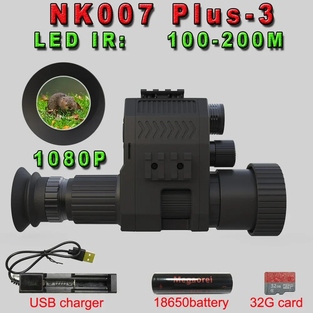 Jumelles de Vision Nocturne Megaorei NK007 (2025) – 1080P Full HD, Caméra Intégrée pour Chasse & Pêche Ma boutique