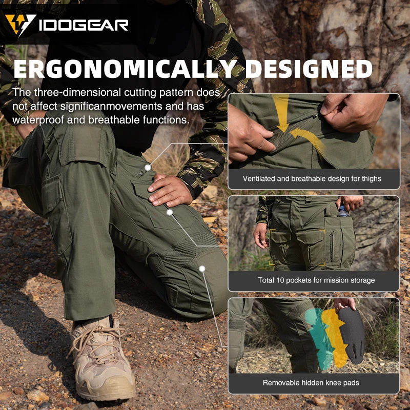 Pantalon Tactique Homme IDOGEAR G5 Heavy-Duty Combat Pants - BLACKBEARD OUTDOOR INDUSTRIES