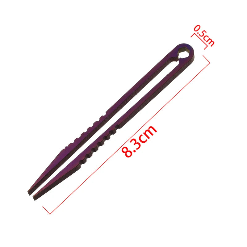 Pince à Épiler en Titane Anti-Rouille – Outil de Secours Outdoor EDC - BLACKBEARD OUTDOOR INDUSTRIES