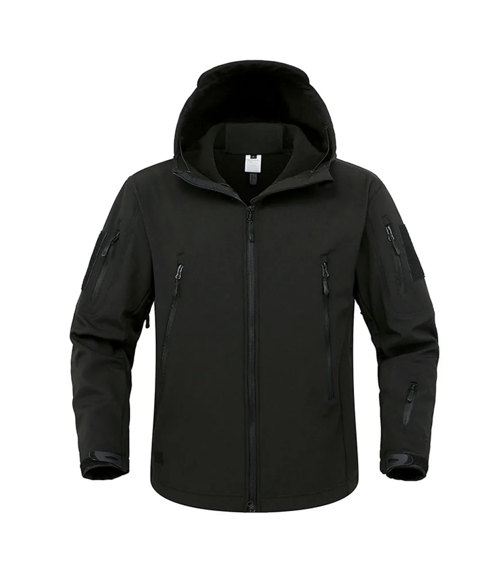 Veste Soft Shell Militaire Shark Skin – Veste Tactique Hommes, Coupe-Vent et Imperméable, Manteau Bomber à Capuche, Veste de Combat Armée pour Homme BLACKBEARD OUTDOOR INDUSTRIES