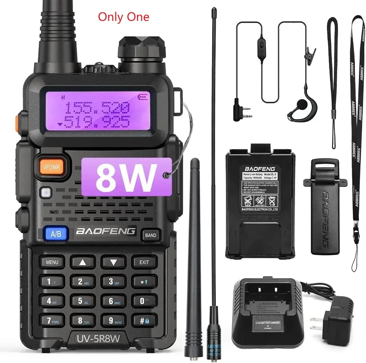 Baofeng UV-5R 8W – Radio Bidirectionnelle Haute Puissance | Jusqu’à 15 km de Portée Ma boutique
