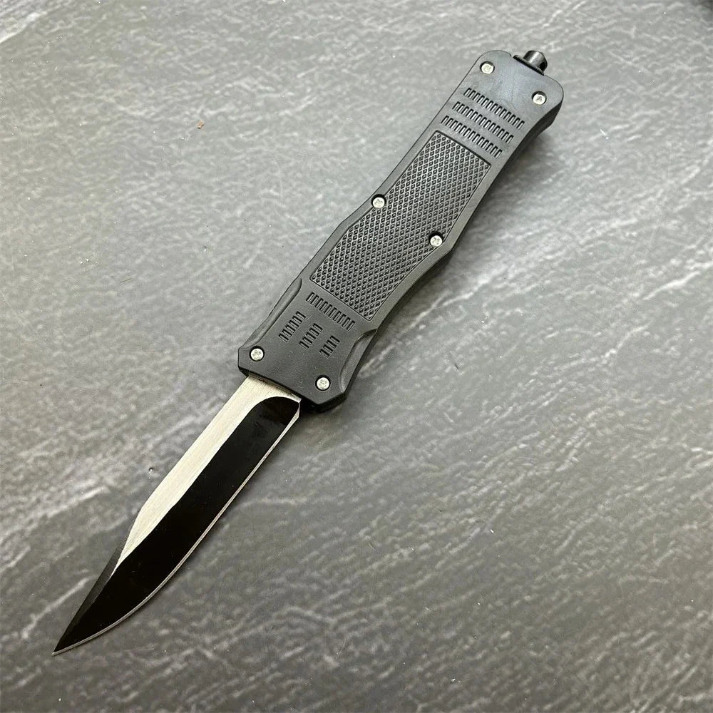 Couteau de Poche Tactique OTF – Lame 440C, Manche ABS – EDC - BLACKBEARD OUTDOOR INDUSTRIES