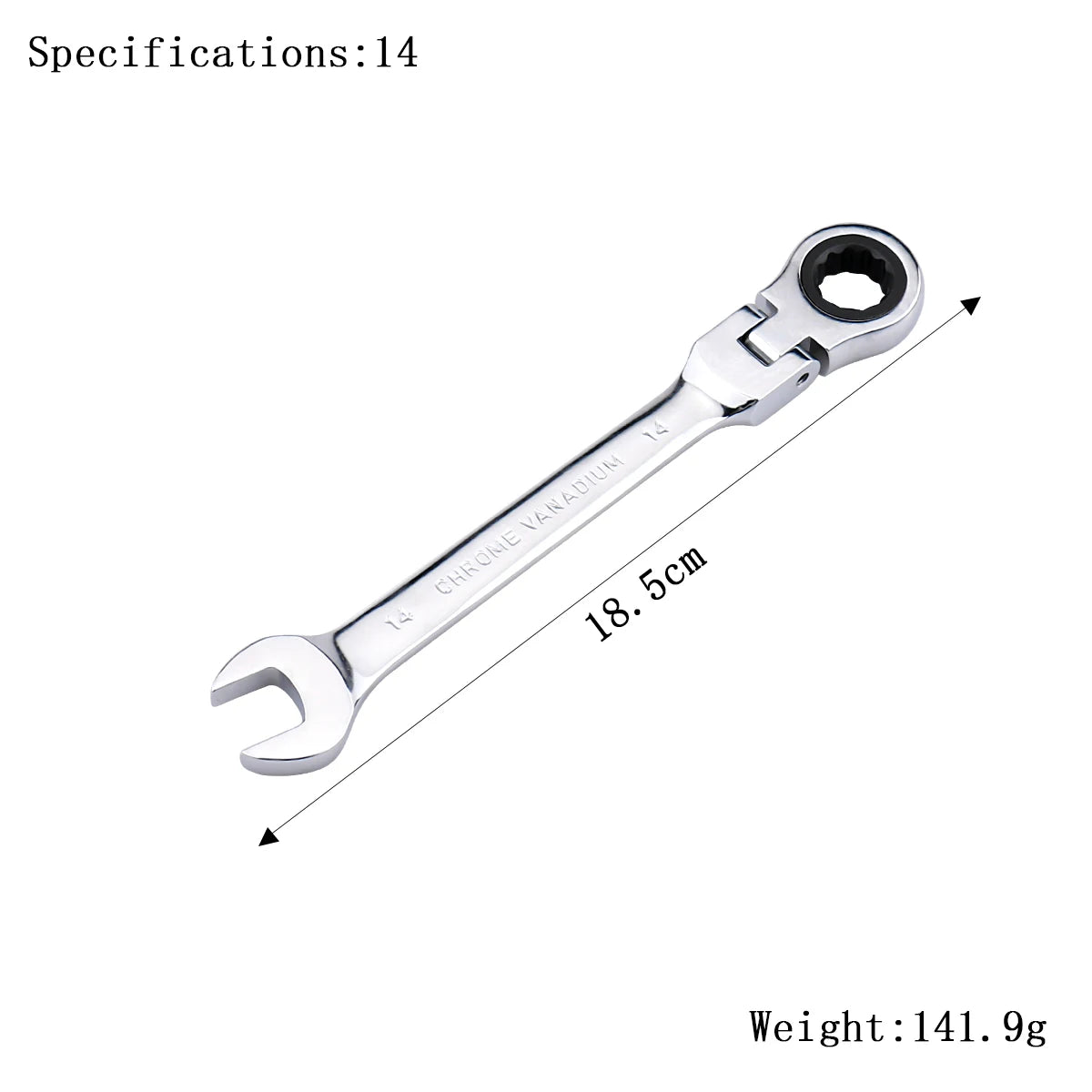 Clé à Cliquet Flexible 72 Dents en Acier Chrome Vanadium – 6 à 27 mm - BLACKBEARD OUTDOOR INDUSTRIES
