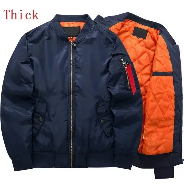 Veste Bomb MA1 Pilote Homme 2023 – Veste Baseball Épaissie Automne-Hiver, Coupe Casual et Militaire - BLACKBEARD OUTDOOR INDUSTRIES