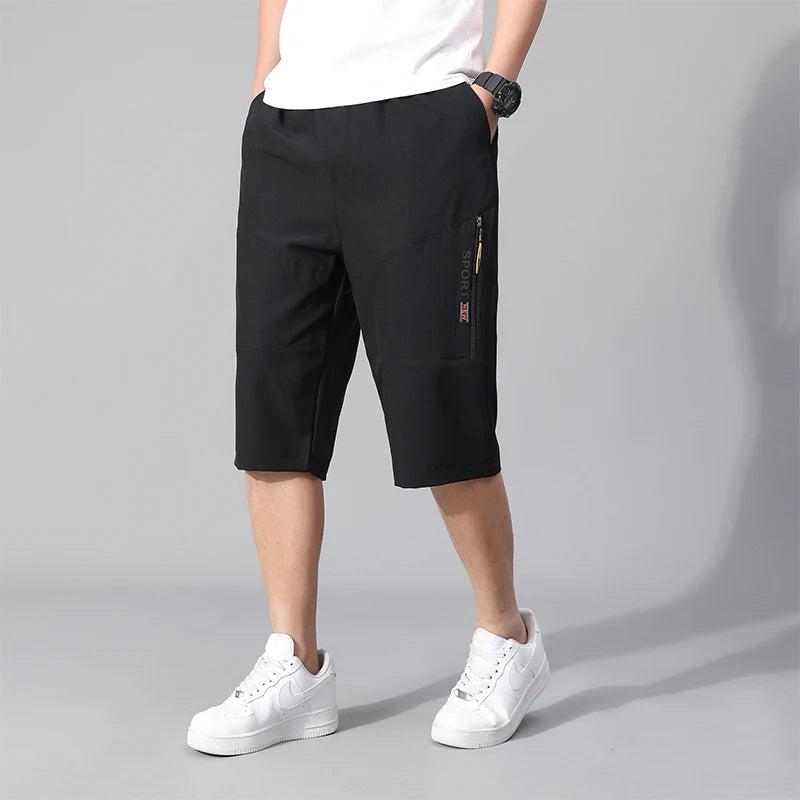 Short Cargo Homme - Poches Zippées, Taille Élastique, Coton Respirant, Style Décontracté Été Ma boutique