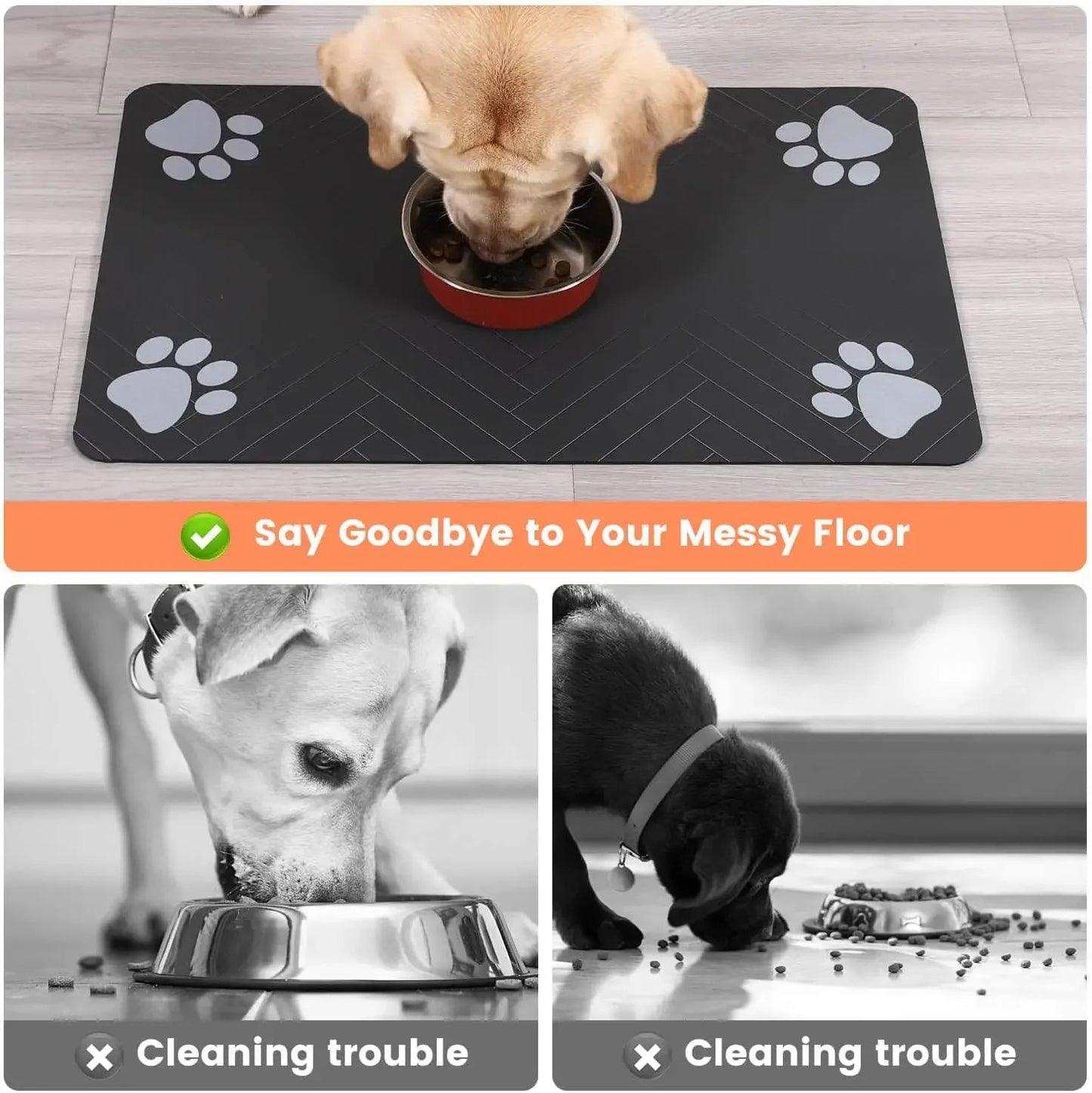 Tapis de Nourrissage Absorbant pour Animaux – Imperméable, Antidérapant & Séchage Rapide – Idéal pour Gamelles de Chiens et de Chats Ma boutique