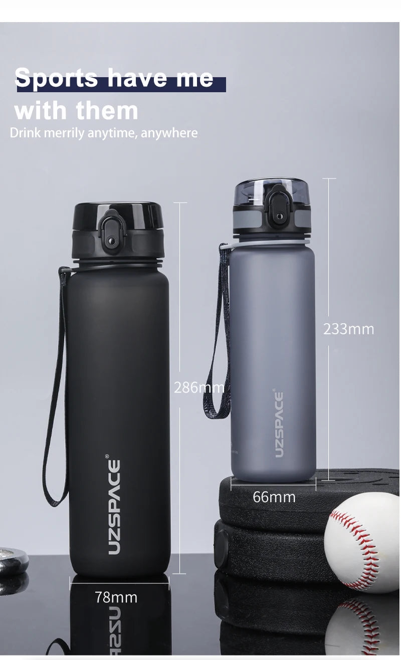 Gourde Sport UZSPACE – Tritan Sans BPA – 500 ml / 1000 ml – Étanche – Avec Infuseur à Thé – Pour École, Fitness, Randonnée - BLACKBEARD OUTDOOR INDUSTRIES