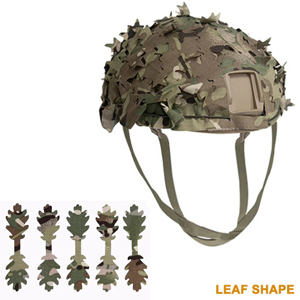 Housse de Casque Airsoft 3D Camo avec Découpe Laser en Forme de Feuilles Ma boutique