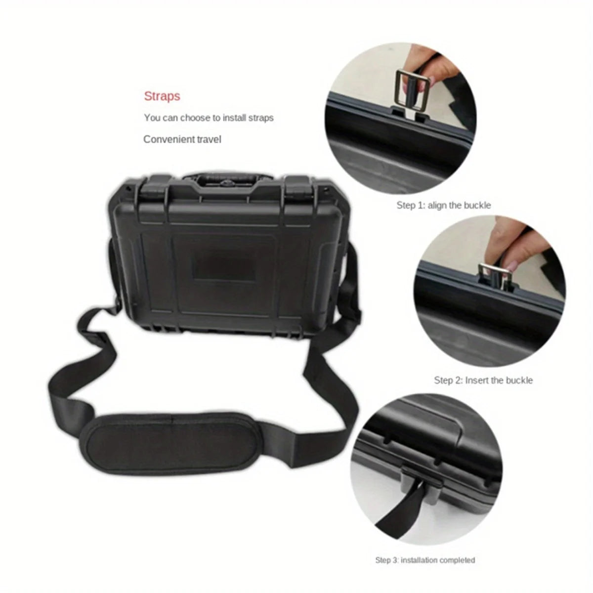 Mallette de Transport Rigide Étanche avec Mousse Prédécoupée – Boîte de Rangement de Sécurité pour Outils, Matériel, Optique, Drone Ma boutique
