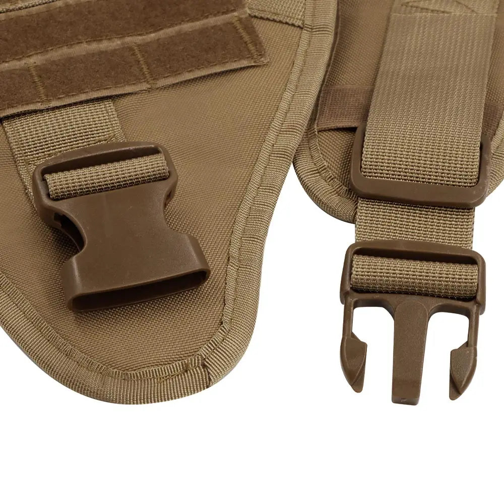 Harnais Tactique PETRAVEL pour Grand Chien – Ensemble Harnais + Collier + Laisse avec Système MOLLE Ma boutique