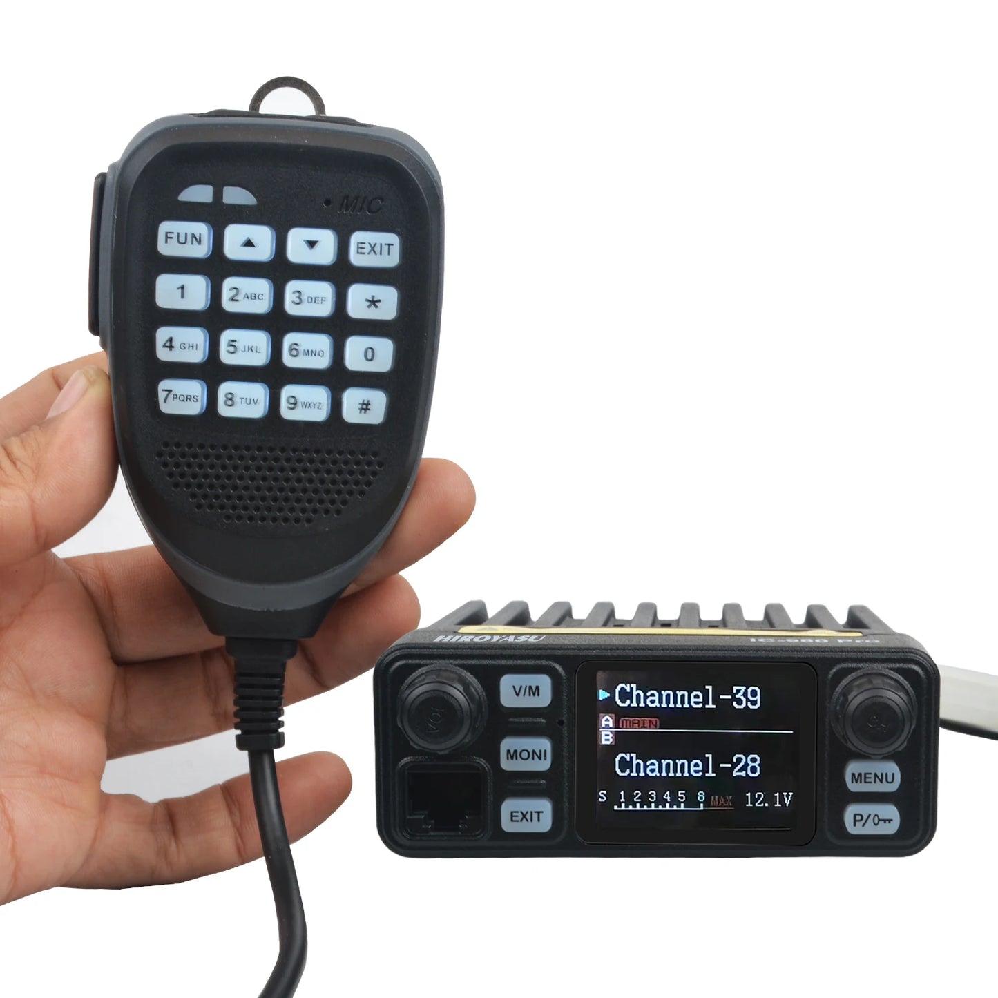 HIROYASU IC-980 Pro – Radio Mobile VHF/UHF Double Bande 25W 200 Canaux - BLACKBEARD OUTDOOR INDUSTRIES