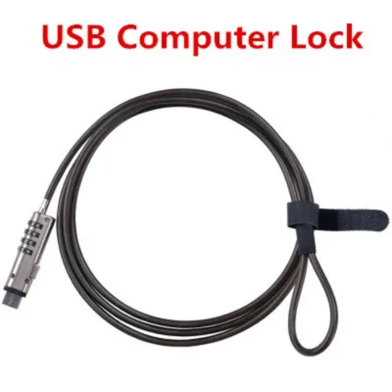Serrure à Combinaison 4 Chiffres avec Câble de Sécurité pour Ordinateurs Portables – Protection Anti-Vol Pratique et Fiable - BLACKBEARD OUTDOOR INDUSTRIES