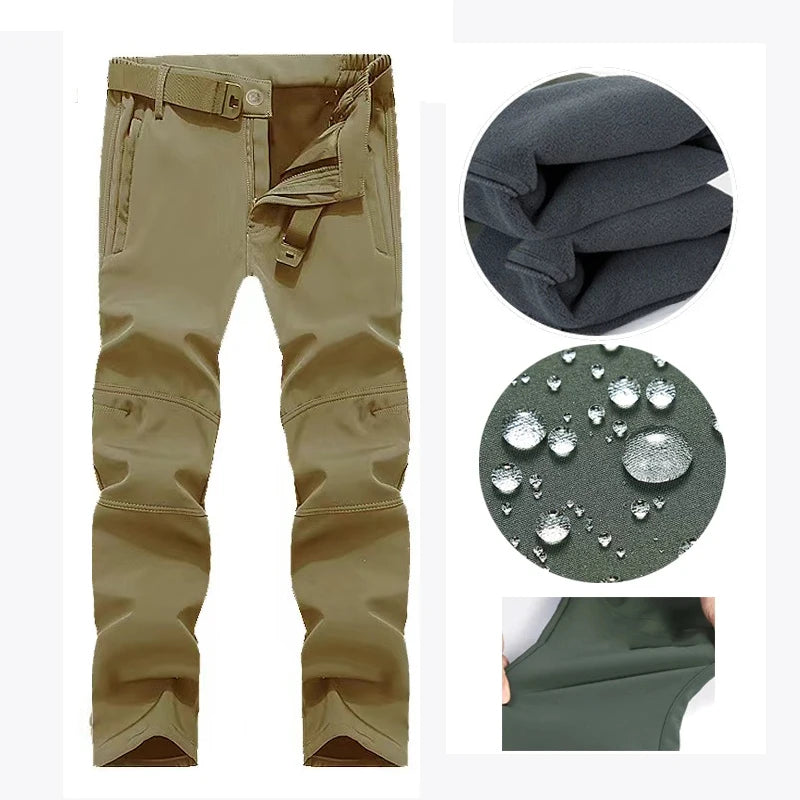 Ensemble Veste & Pantalon Tactique Homme Mazerout | Softshell Imperméable | Fleece Chaud | Randonnée, Pêche, Ski, Sécurité - BLACKBEARD OUTDOOR INDUSTRIES