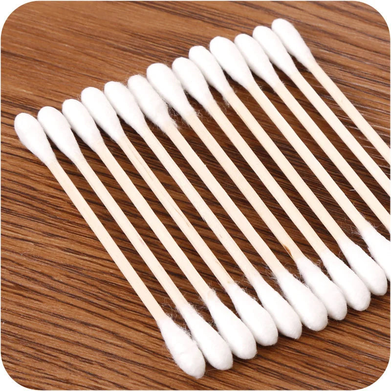 Coton-Tiges Double Têtes – Bâtonnets en Bois avec Embouts en Coton Pur – Nettoyage Nez, Oreilles & Soins Beauté - BLACKBEARD OUTDOOR INDUSTRIES