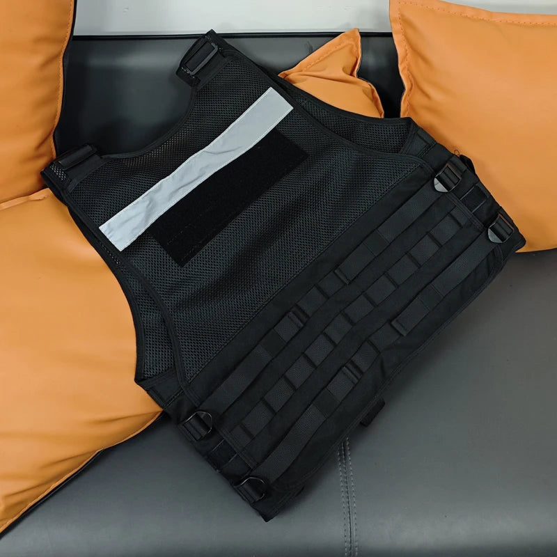 Gilet Tactique de Service Noir - Gilet de Combat Respirant Multifonctionnel pour Patrouille BLACKBEARD OUTDOOR INDUSTRIES