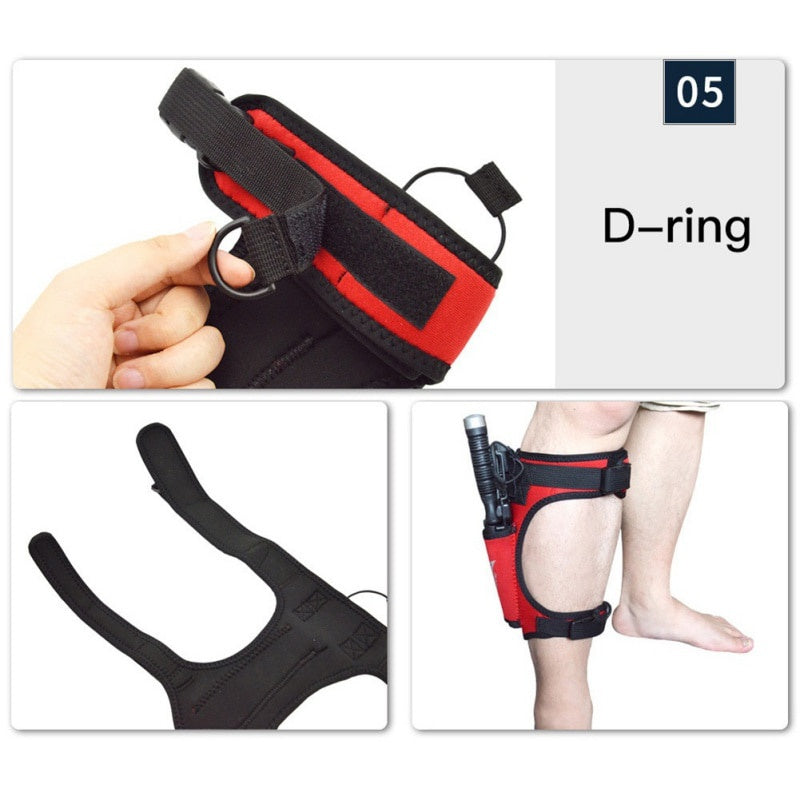 Set d'Équipement de Plongée sous-Marine avec étui à Couteau et Sac de Jambe Ajustable - BLACKBEARD OUTDOOR INDUSTRIES