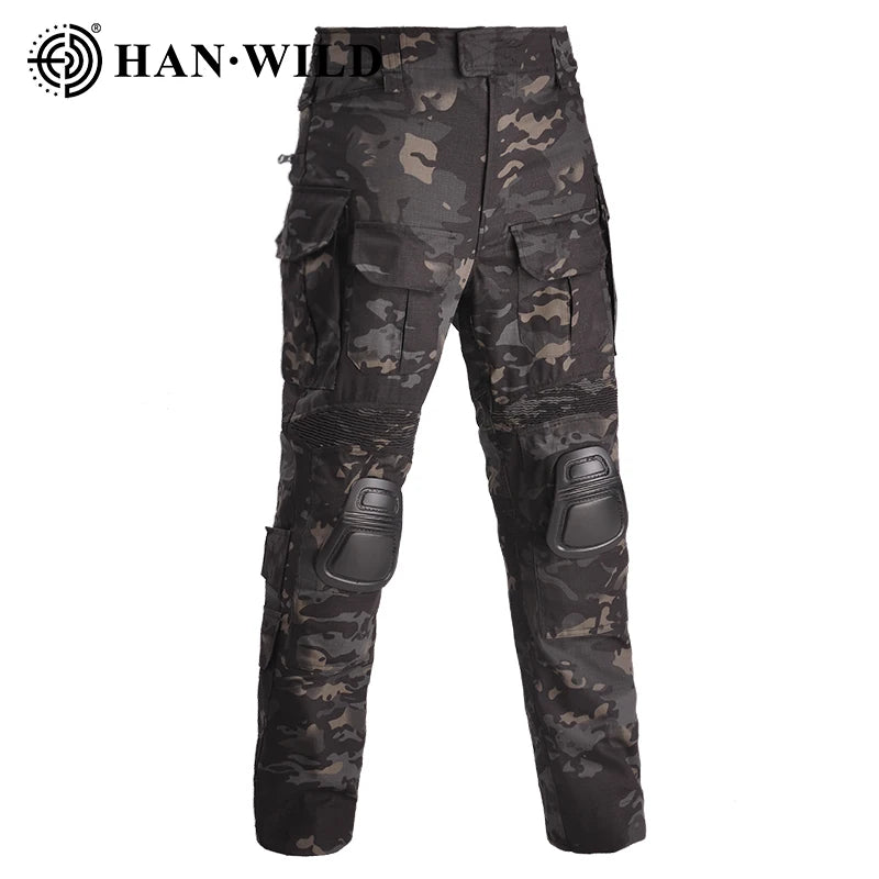 Ensemble Tactique Camouflage CP Gen3 – Uniforme de Combat Homme avec Protections (Coudes & Genoux) pour Chasse, Airsoft et Activités Extérieures - BLACKBEARD OUTDOOR INDUSTRIES