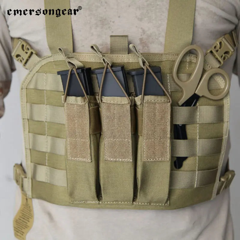 EMERSONGEAR MP7 Chest Rig avec Poche à Magazines – Gilet Tactique MOLLE pour Airsoft, Chasse et Camping - BLACKBEARD OUTDOOR INDUSTRIES