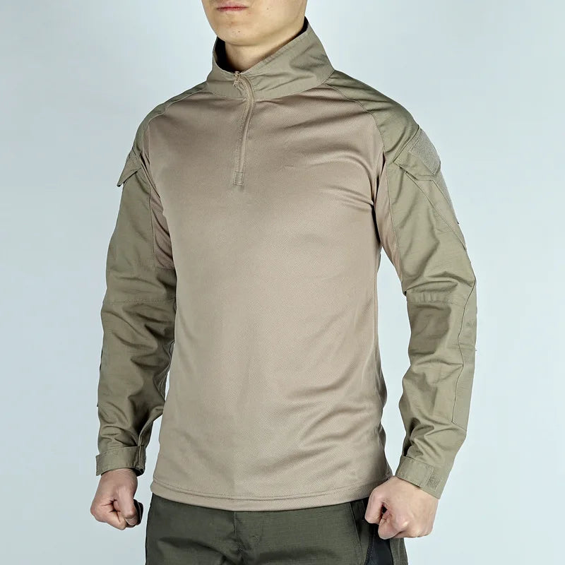 T-shirt Militaire à Manches Longues – Vêtement Tactique Respirant pour Entraînement, Chasse, Randonnée et Travail – Unisexe BLACKBEARD OUTDOOR INDUSTRIES