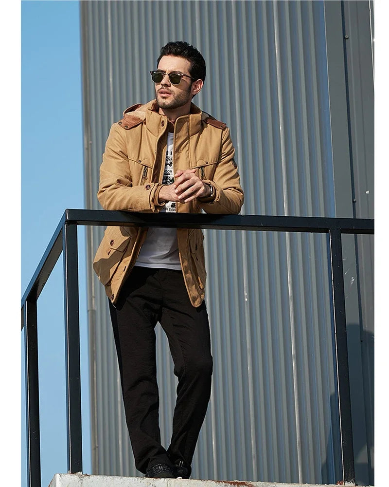 Parka Homme Hiver – Longue, Épaissie, Élégante et Ultra Chaude – Jusqu’à -30°C – Taille jusqu’au 7XL - BLACKBEARD OUTDOOR INDUSTRIES