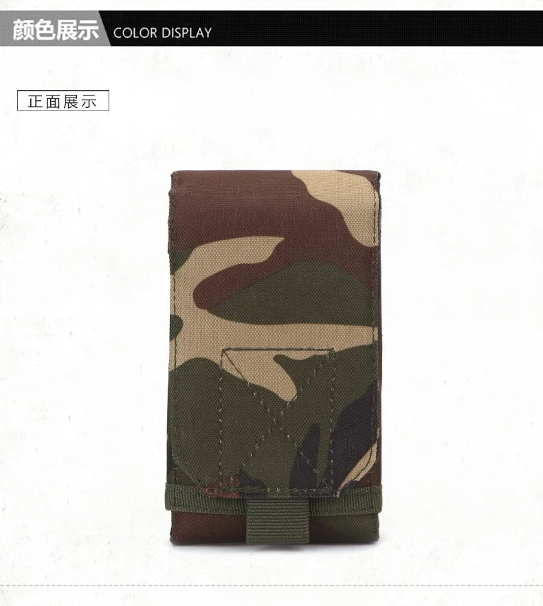 Poche Tactique Outdoor – Support Téléphone Camouflage pour Ceinture – Étui Étanche en Nylon 600D pour Sports, Chasse et Activités Extérieures - BLACKBEARD OUTDOOR INDUSTRIES