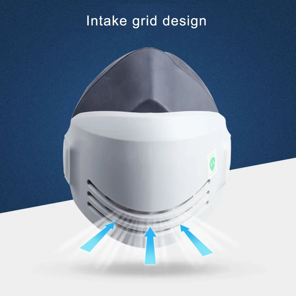 Masque Anti-Poussière avec 20 Filtres en Coton - Respirateur Demi-Visère pour Protection Contre la Poussière, Brouillard, Fumée et Gaz - Idéal pour l'Industrie, la Construction et le Travail Général BLACKBEARD OUTDOOR INDUSTRIES