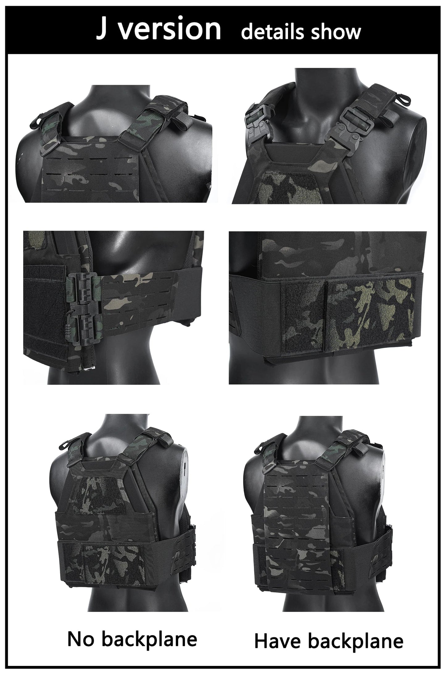 DMGear XP10 – Gilet Tactique Réglable à Dégagement Rapide Ma boutique