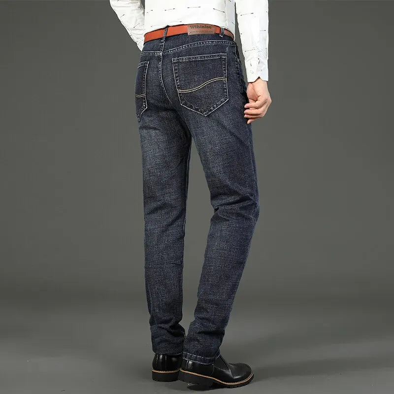 Jeans Business Homme – Coupe Droite Stretch, Bleu/Noir, Denim Classique BLACKBEARD OUTDOOR INDUSTRIES