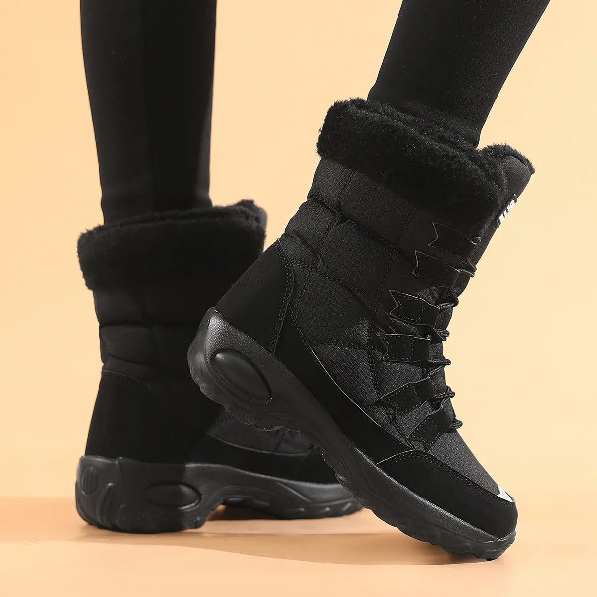 Bottes Hautes Femme – Chaudes & Imperméables – Fourrées et Confortables – Modèle Hiver PANDA ENERGY - BLACKBEARD OUTDOOR INDUSTRIES