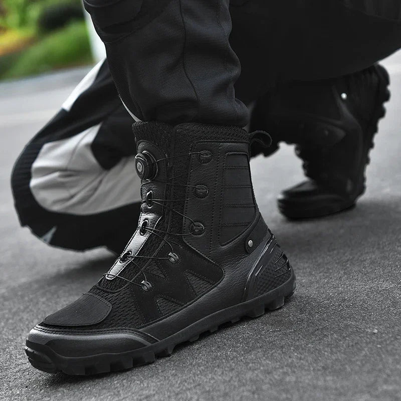Bottes Moto Homme – Chaussures Respirantes 4 Saisons – Bottines de Moto Style Cruiser / Touring | Unisexe - BLACKBEARD OUTDOOR INDUSTRIES