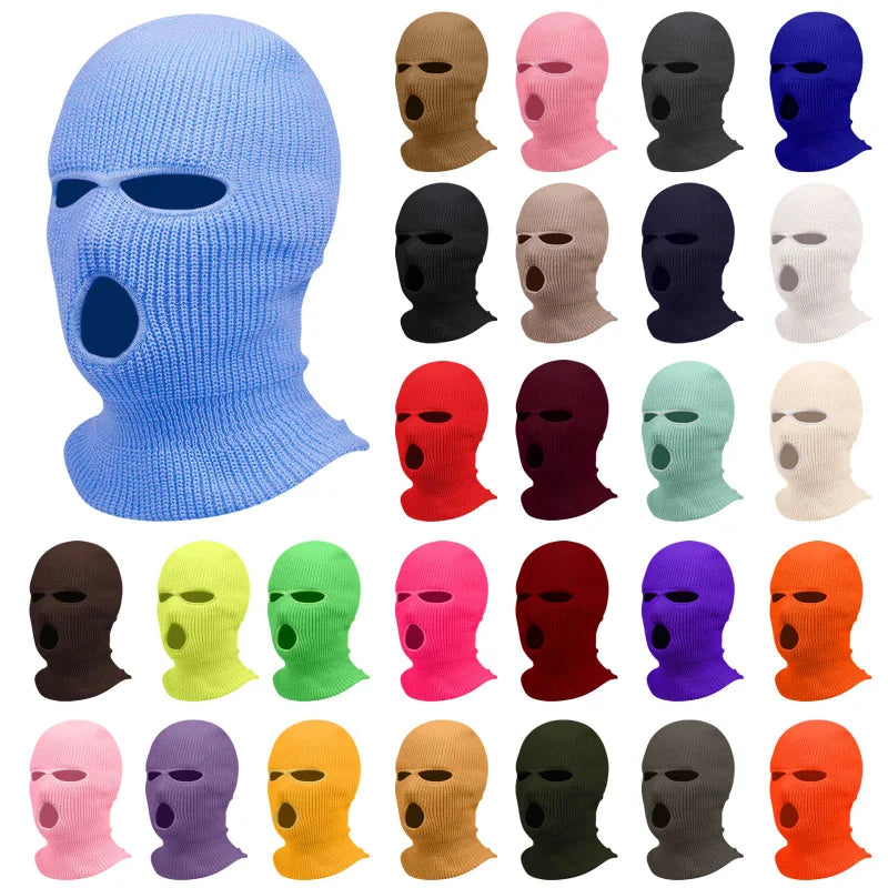 Balaclava cagoule trois trous en fibre acrylique Ma boutique