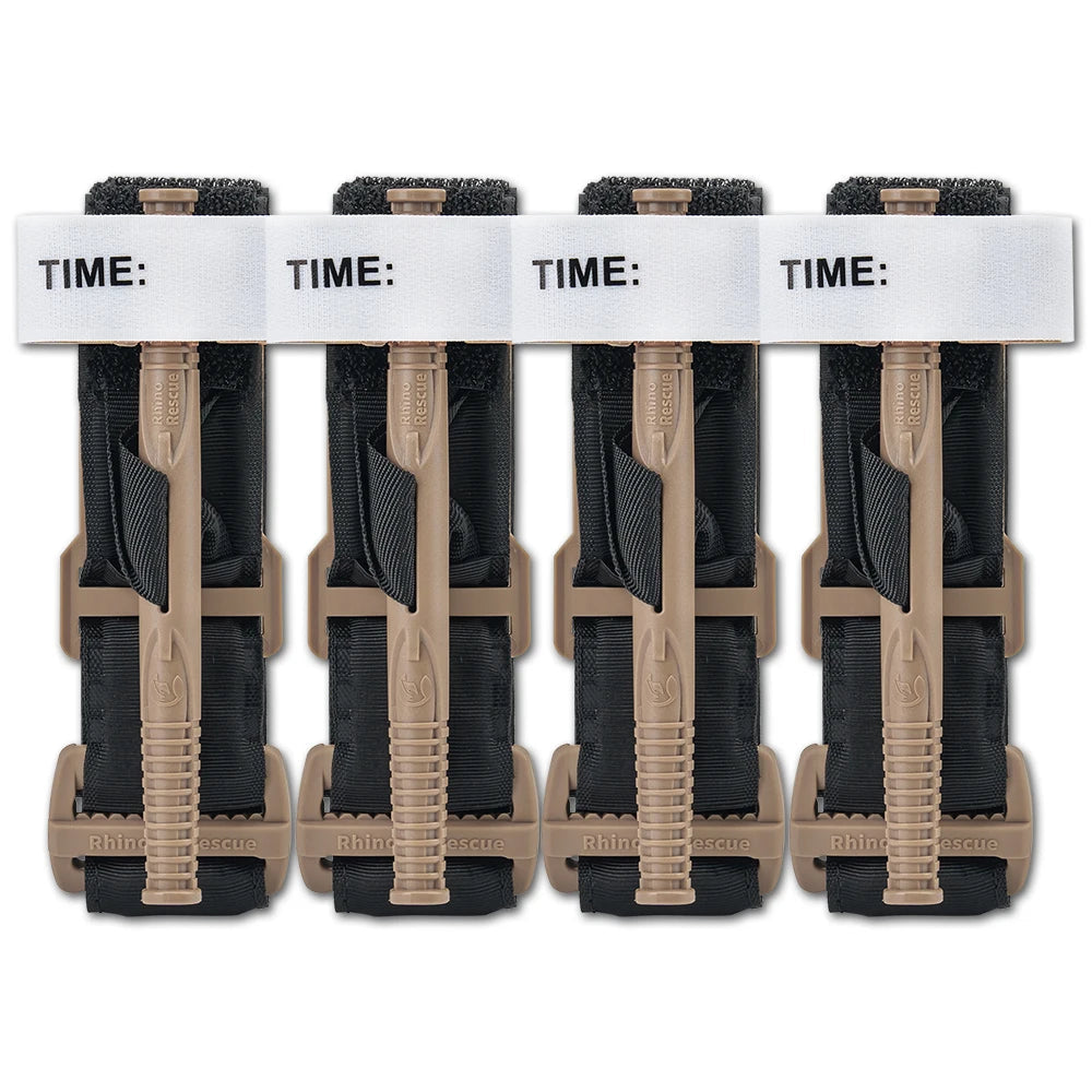 RHINO RESCUE - Tourniquet Tactique pour Contrôle Hémostatique Rapide, Application à Une Main - Équipement d'Urgence et de Premiers Secours Médicaux BLACKBEARD OUTDOOR INDUSTRIES