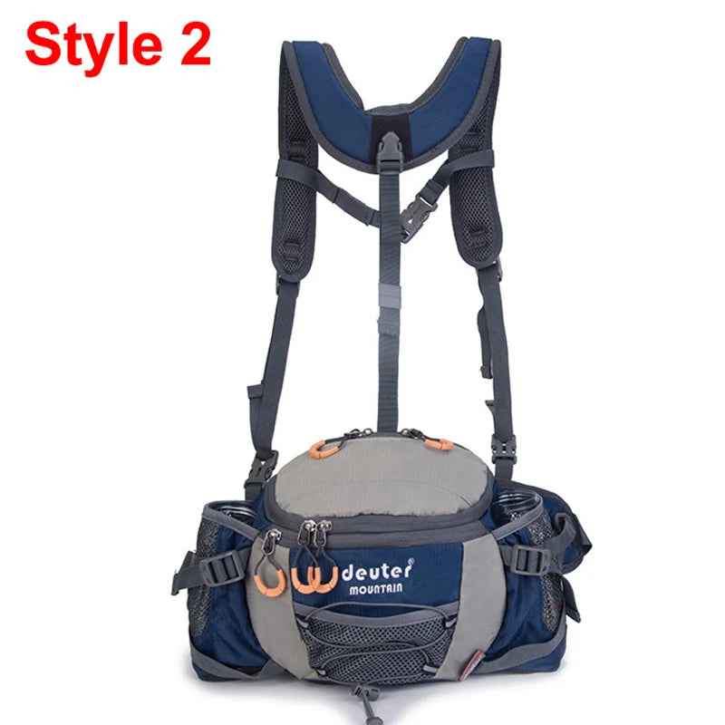Sac à Taille de Sport Outdoor – Sac à Dos de Cyclisme, Randonnée et Camping avec Porte-bouteilles, Sangle Détachable – Sac Bandoulière Multifonction pour Homme - BLACKBEARD OUTDOOR INDUSTRIES
