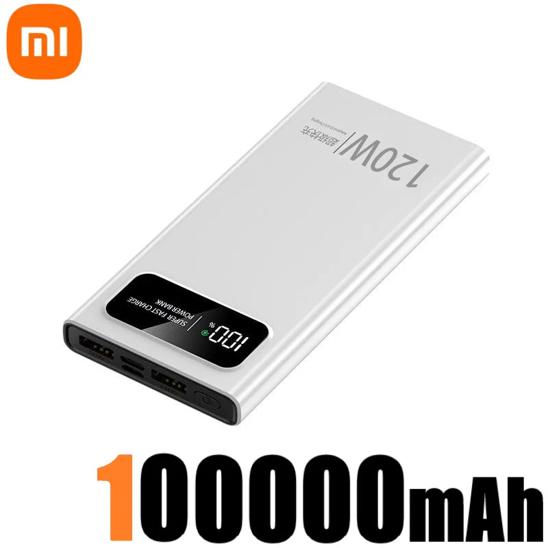 Batterie Externe Xiaomi 200000mAh – 120W Super Charge – Charge Ultra-Rapide Multi-Appareils – Écran LED – Type-C/USB-A - BLACKBEARD OUTDOOR INDUSTRIES