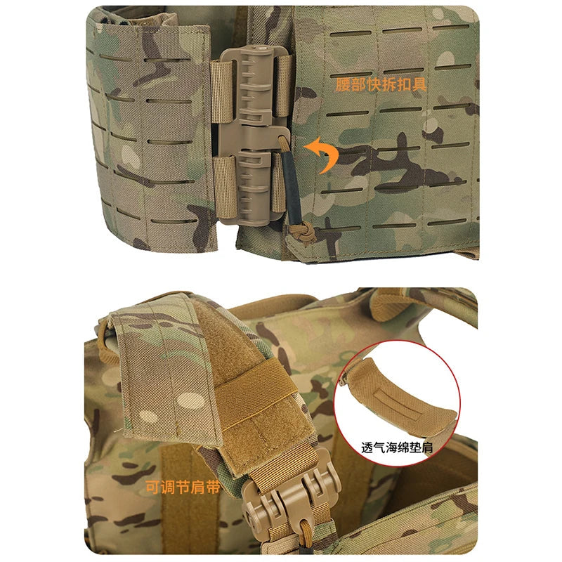 Gilet de Chasse Outdoor AnruiGe PROTECT – Vêtements Tactiques de Formation, Vêtements de Protection CS à Démontage Rapide BLACKBEARD OUTDOOR INDUSTRIES