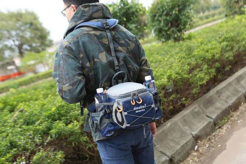 Sac à Taille de Sport Outdoor – Sac à Dos de Cyclisme, Randonnée et Camping avec Porte-bouteilles, Sangle Détachable – Sac Bandoulière Multifonction pour Homme - BLACKBEARD OUTDOOR INDUSTRIES