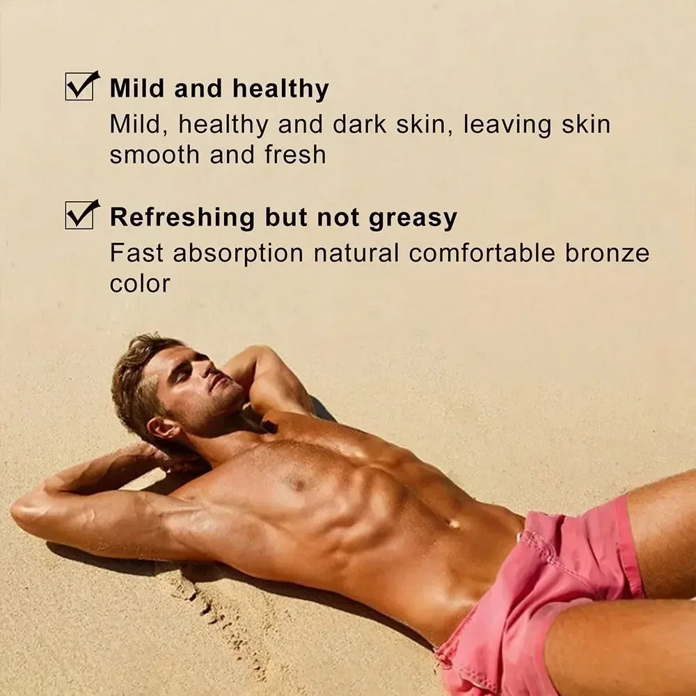 Crème Accélératrice de Bronzage Premium - Lotion Gel Aloe Tan Naturel - BLACKBEARD OUTDOOR INDUSTRIES