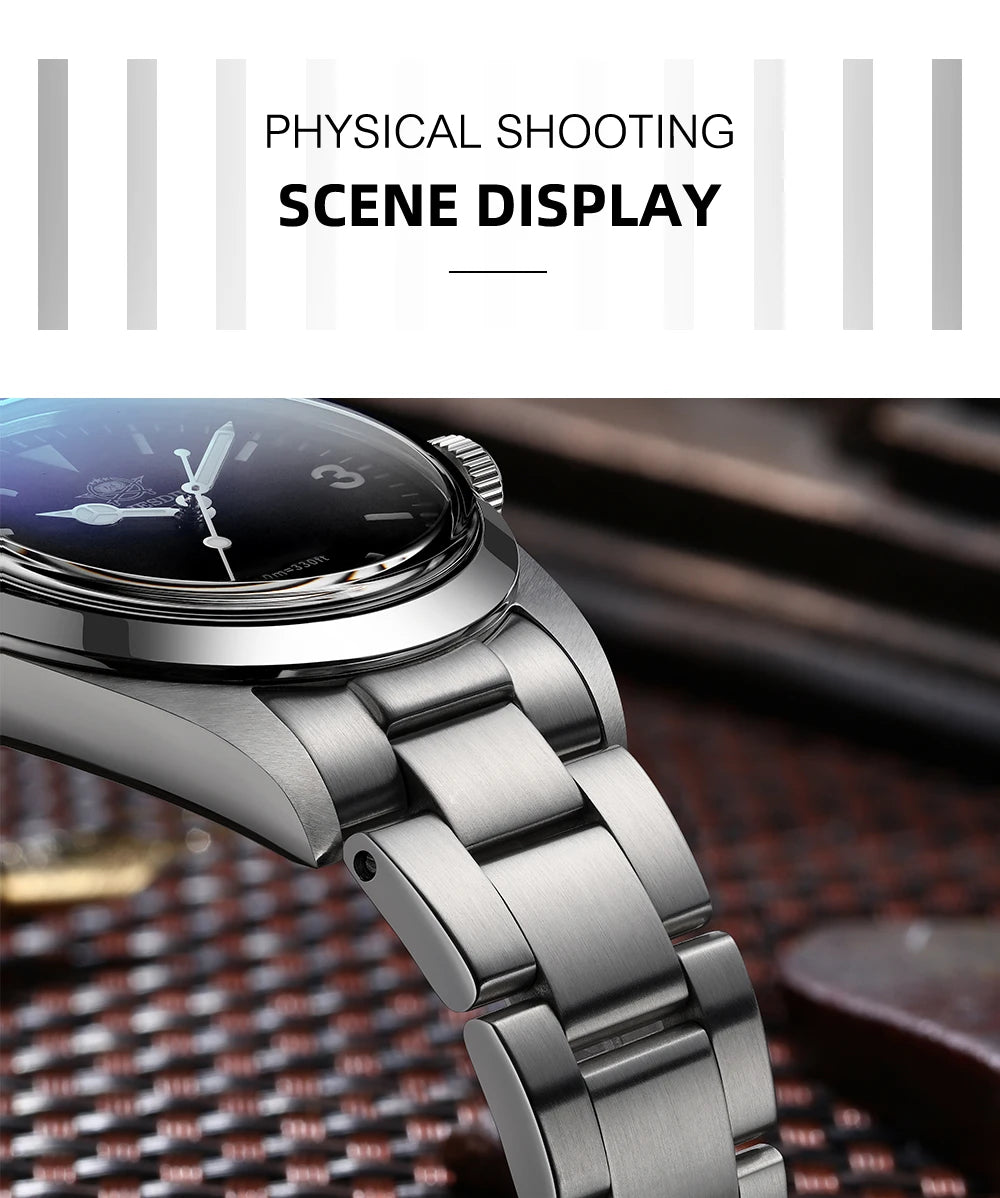 Montre Homme ADDIESDIVE AD2023-1 – Quartz Japonais VH31 – Étanche 100M – Verre Saphir Bulle – Style Business/Diver - BLACKBEARD OUTDOOR INDUSTRIES