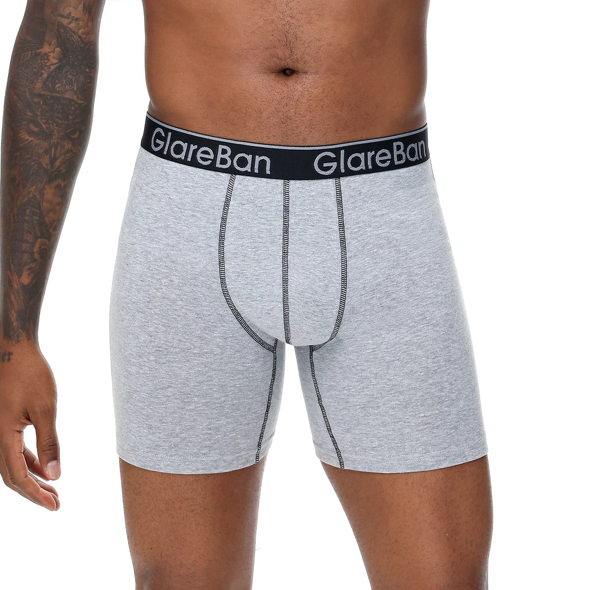 Pack de 4 Boxers Mi-Long pour Hommes - Coton Respirant BLACKBEARD OUTDOOR INDUSTRIES