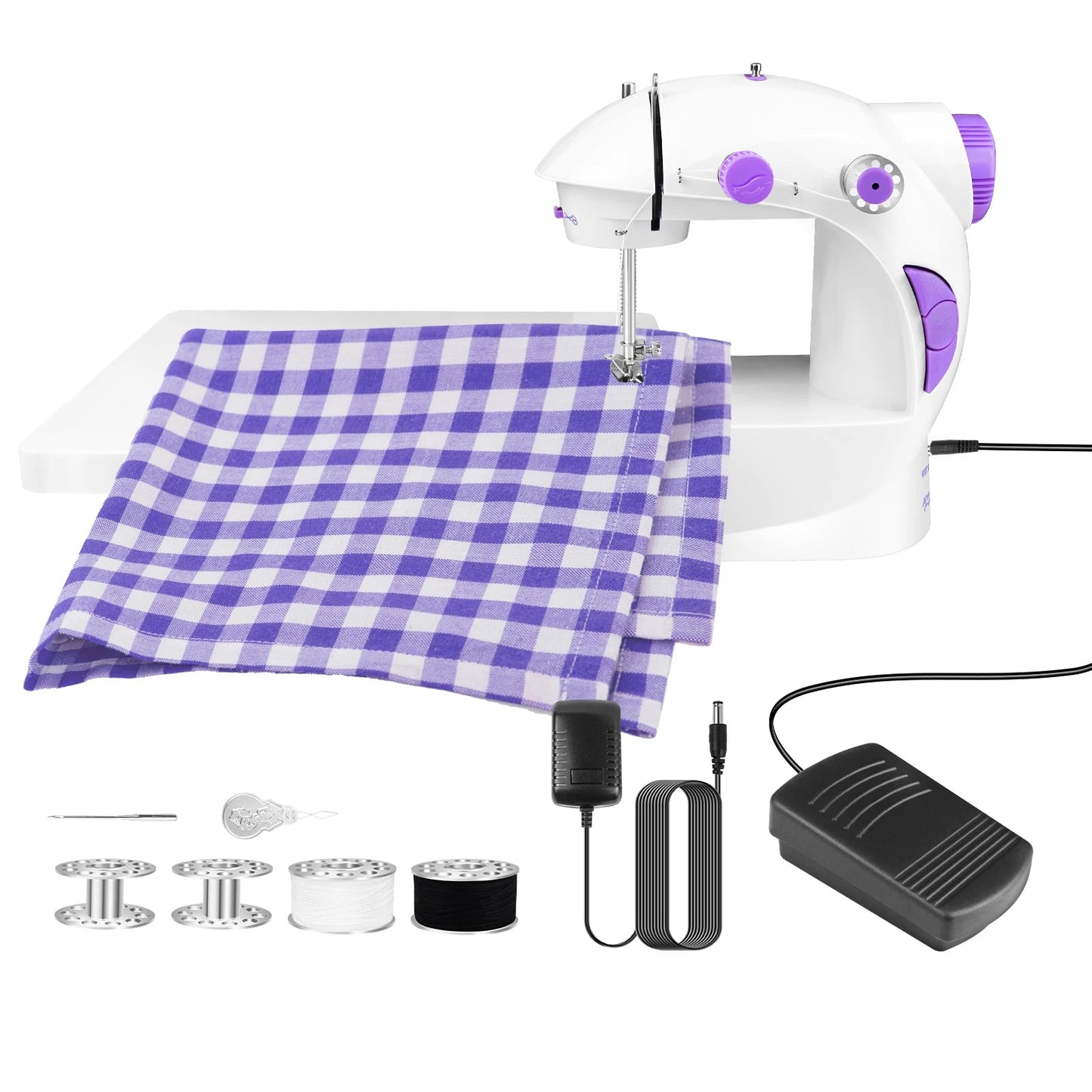 Mini Machine à Coudre avec Table d'Extension pour Débutants - Outil de Couture à Double Vitesse, Pédale et Cadeau pour Enfants BLACKBEARD OUTDOOR INDUSTRIES