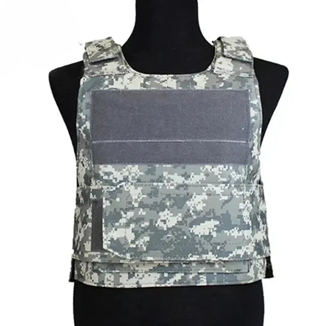Housse de Gilet Pare-Balles Porte-Plaques – Tactical Vest MOLLE Combat Assault Plate Carrier Ma boutique