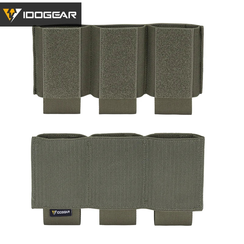 Poche à Chargeurs Tactique 5.56 Triple IDOGEAR – Modèle DOPE avec Fixation Élastique Hook & Loop - Référence 3598 - BLACKBEARD OUTDOOR INDUSTRIES