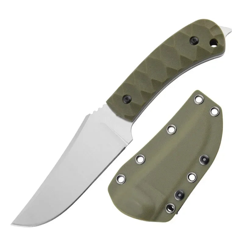 Couteau Droit Extérieur Haute Dureté – LANG DUN Polyvalent, Robuste & Portable – Idéal pour Camping, Survie, EDC, Auto-défense - BLACKBEARD OUTDOOR INDUSTRIES