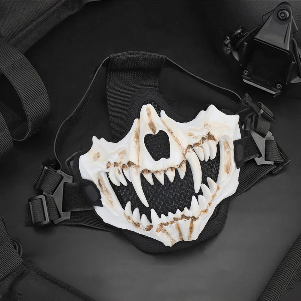 Masque Cosplay Airsoft avec Dents - Masque de Protection Multifonction pour Jeu de Rôle, Paintball et Halloween BLACKBEARD OUTDOOR INDUSTRIES